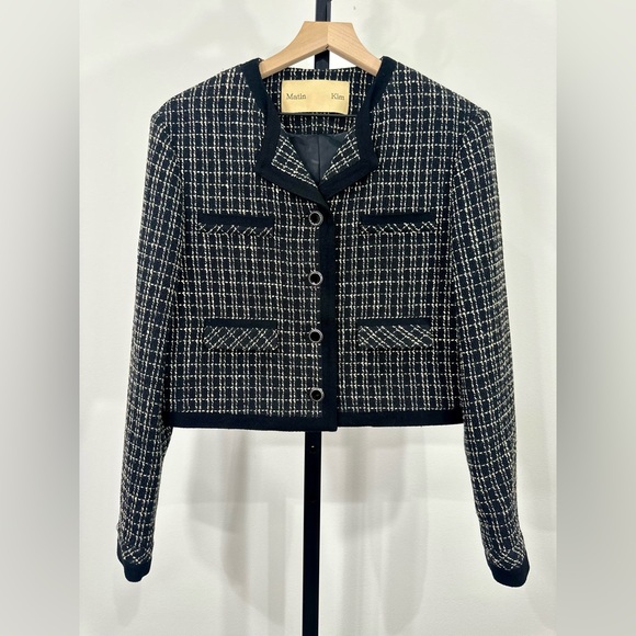 Matin Kim Jackets & Blazers - Matin Kim Tweed Cropped Jacket – Size S